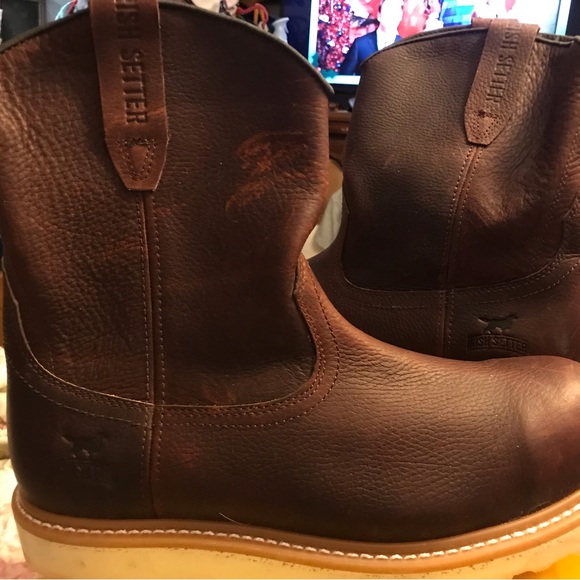 Mens Size 12 Leather Workboots - Picture 1 of 3